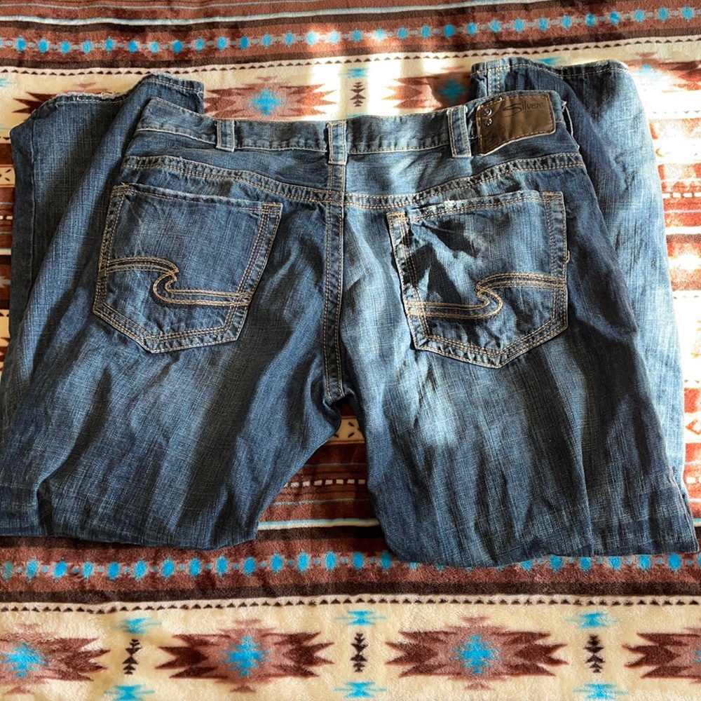 Silver men’s jeans